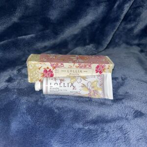 Lollia Breathe Peony & White Lily Handcreme  Shea Butter Cream 1.25 Oz/ 35g